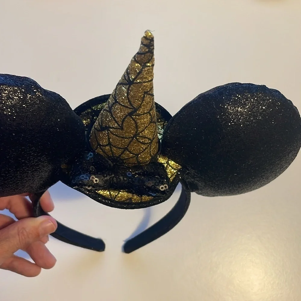 Disney Halloween Minnie Ear Headband WITCH HAT